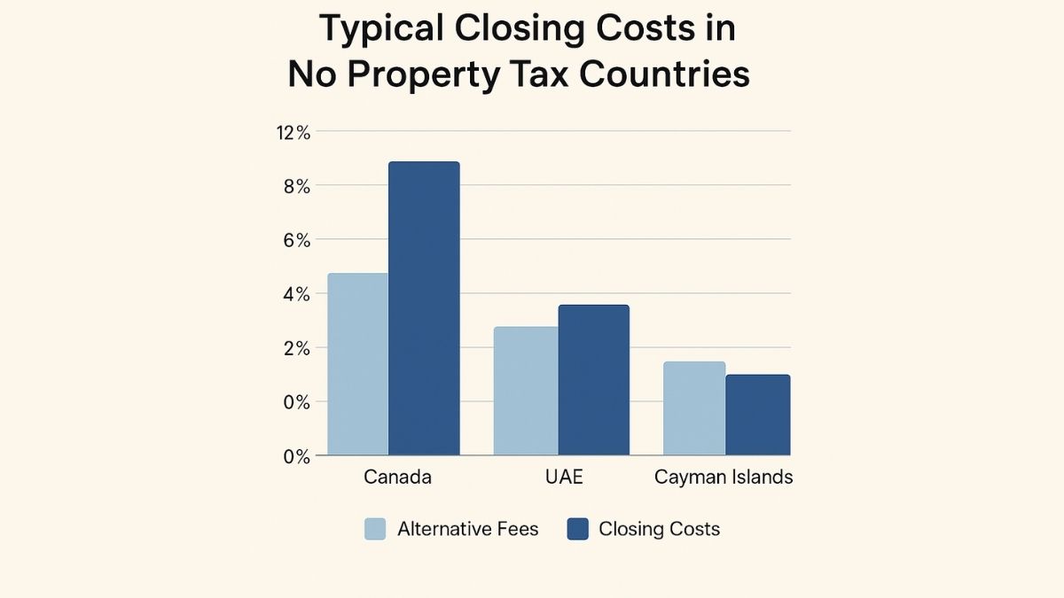 Typical closing costs in no property tax countries