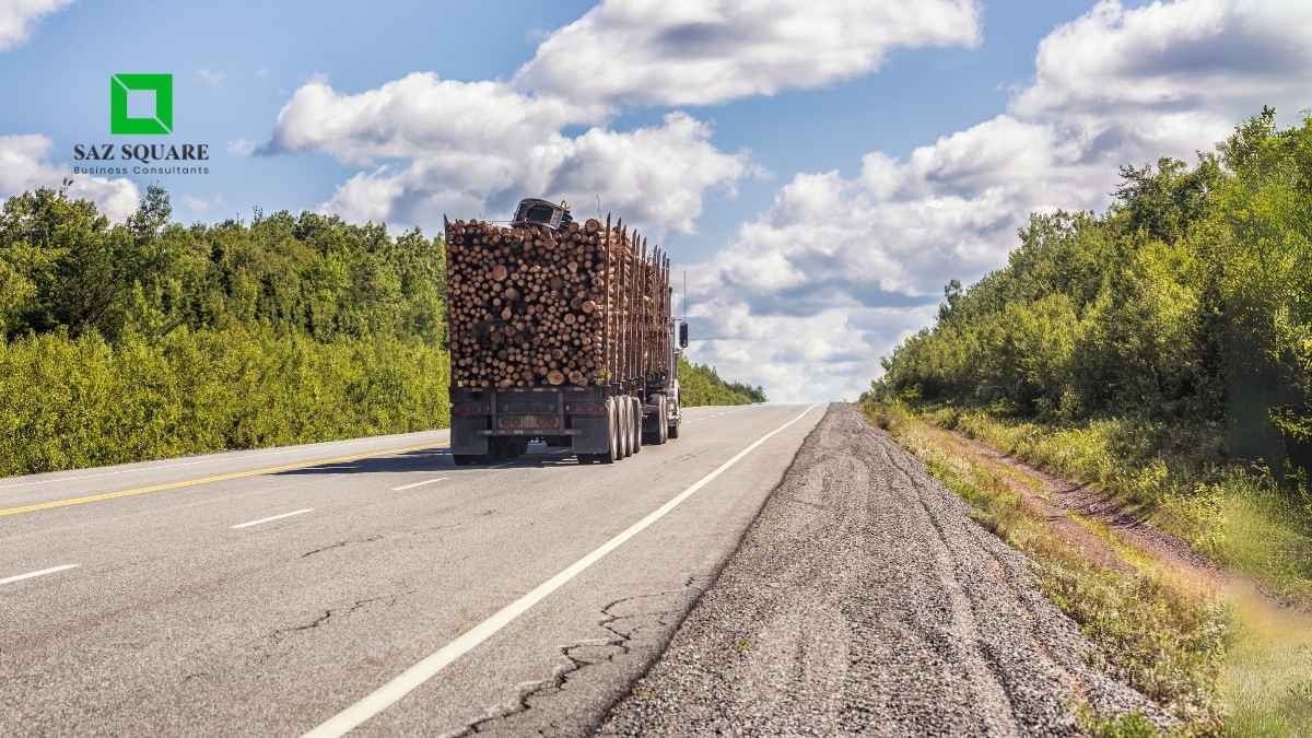 start logging truck business in Canada